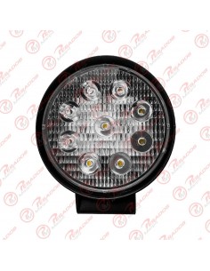 Faro Led 9 Leds Redondo Extrachato (dj912spepi) (tti42) (09-0525led)