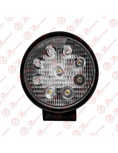 Faro Led 9 Leds Redondo Extrachato...