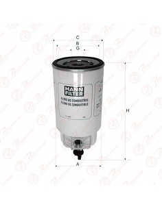 Filtro Combustible Unidad Sellada (wk1050/2)