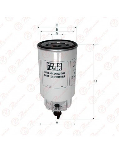 Filtro Combustible Trampa Agua (wk1060/4)