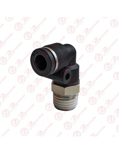 Conector Codo Macho Tubo 12mm Rosca...