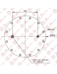 Platina Superior C/tapa Y Niple (5610)