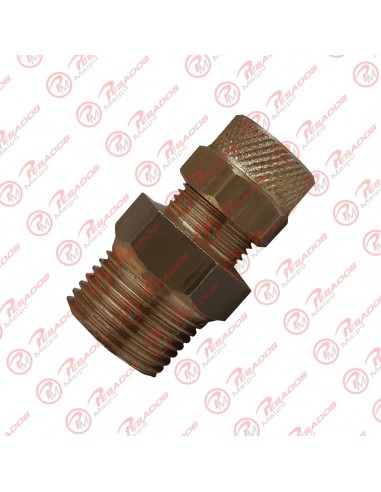 Conector Recto Macho Pulgadas 1/2-3/8...
