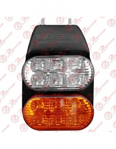 Faro 6+6 Led Ambar/cristal Flexible...