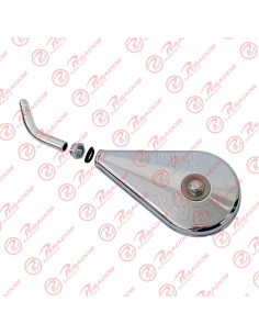Tapa Cubrerrotor Cromada Completa C/curva Aluminio, Tuerca Plastica Y Arandela (x1413.a076-2)
