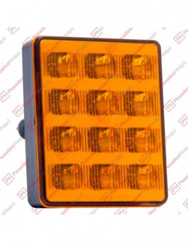 Faro Ap1200 Ambar 24vtrasero Cuadrado...