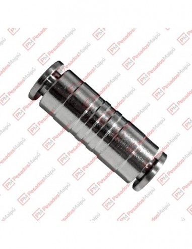 Conector Union Metalico Tubo-tubo Mm 8-8