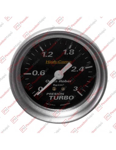 Manometro Presion Turbo Orlan Negro...