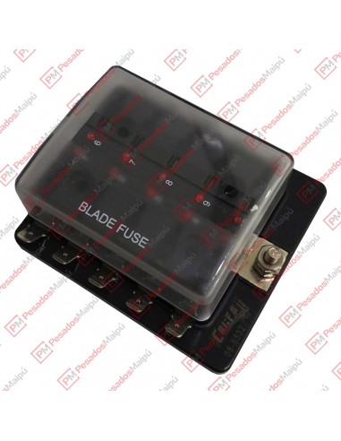 Fusiblera 10 Vias Con Led Indicador...