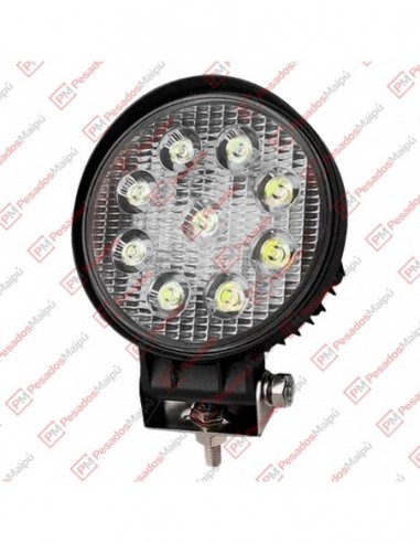 Faro Led 9 Leds Redondo 27 Watts...