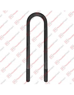Abrazadera 7/8 X 80 X 380 Curva Negra (98720)