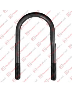 Abrazadera 1 X 135 X 280 Curva Negra (171171)