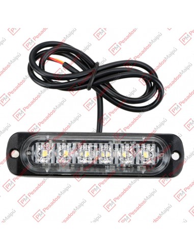 Faro Led 6 Leds Rectangula Parrilla...