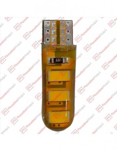 Lampara 12v 5w 12961led Ambar Largo...