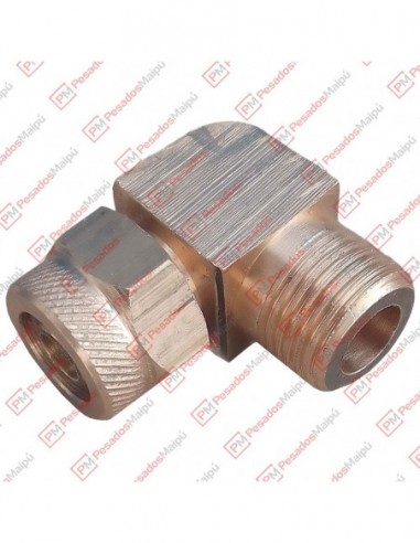 Conector Codo Macho Tubo 12mm Rosca...