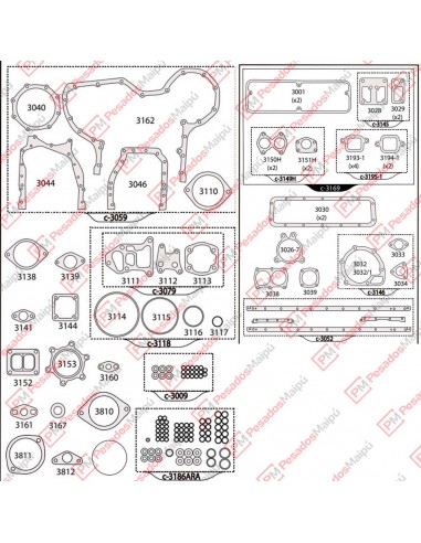 Juego Juntas Motor Sc 113 Ecologico...