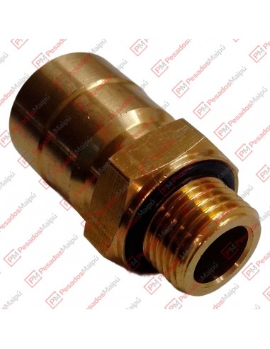 Conector Recto Macho Mm 8-16 Bronce...