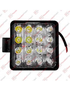 Faro 16 Led 48w Cuadrado 12/24v