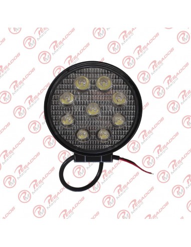 Faro Led 9 Leds Redondo C/u(oftt Ii41)