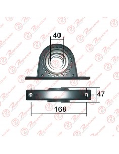 Centro Cardan 40mm Ford...