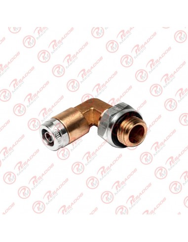 Codo Macho Tubo 8 Mm X M16 Montado...