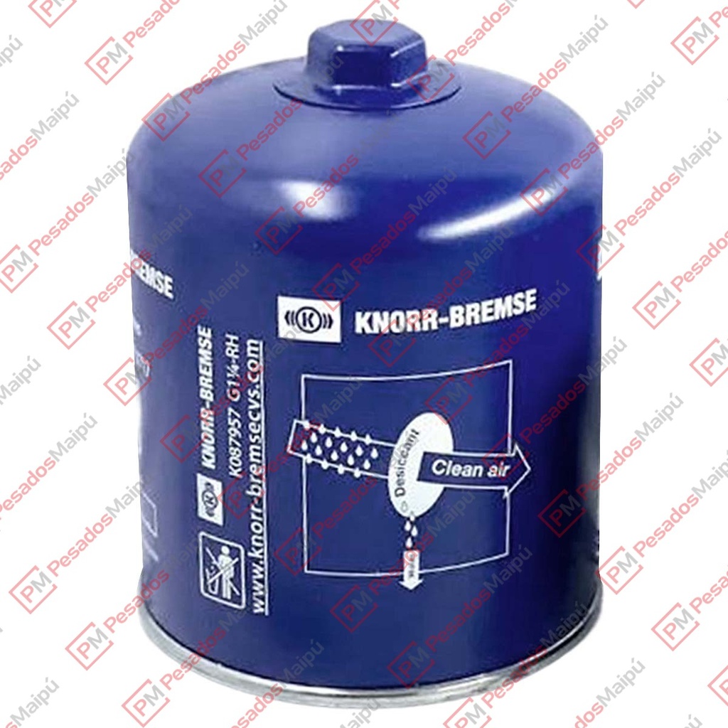 [05914] FILTRO SECADOR TB 1394/1X (K068350) KNORR GRIS MB IVECO FORD VW C/FILTRO ACEITE