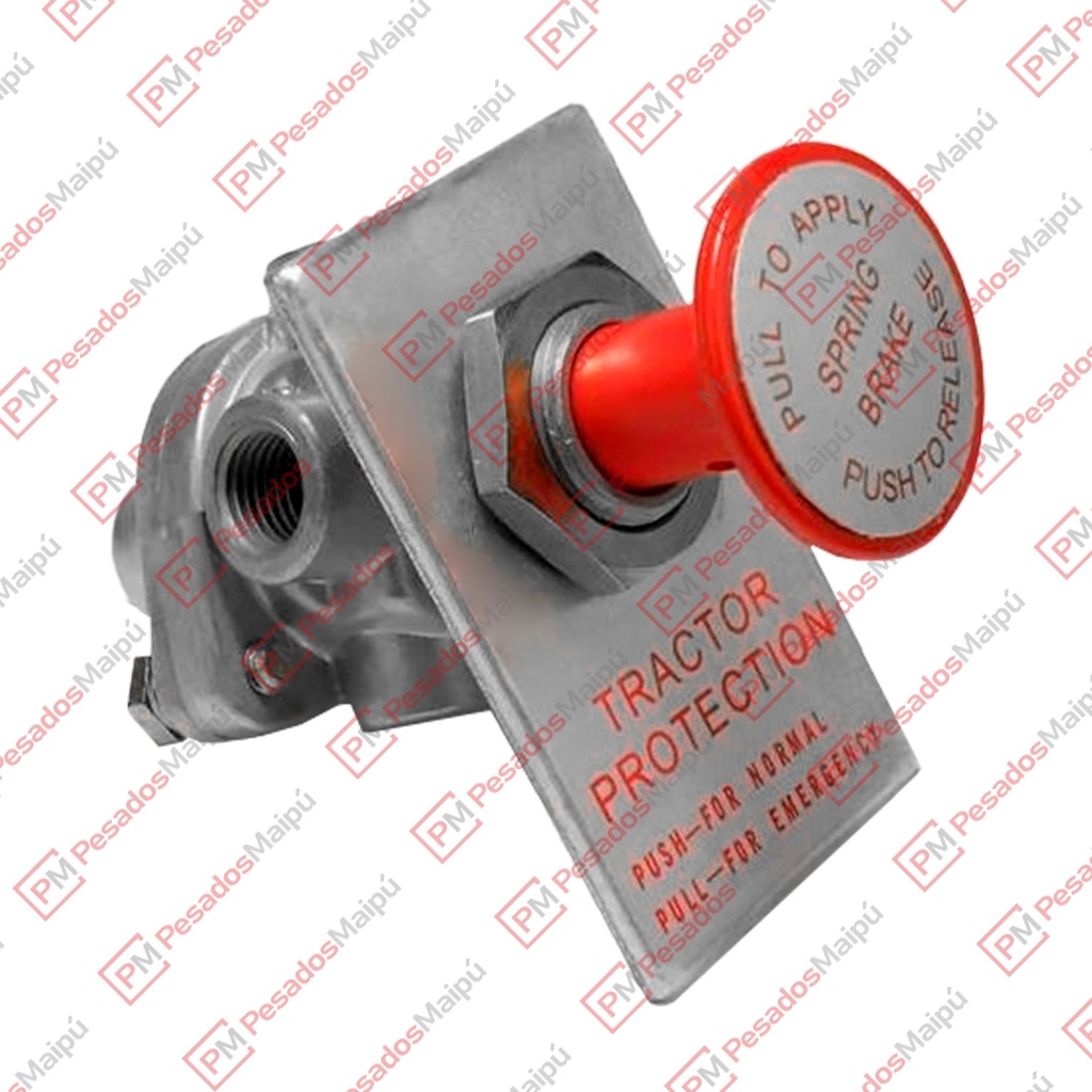 FRENO MANO BOTON UNIVERSAL C/PANEL ALUM (21502)