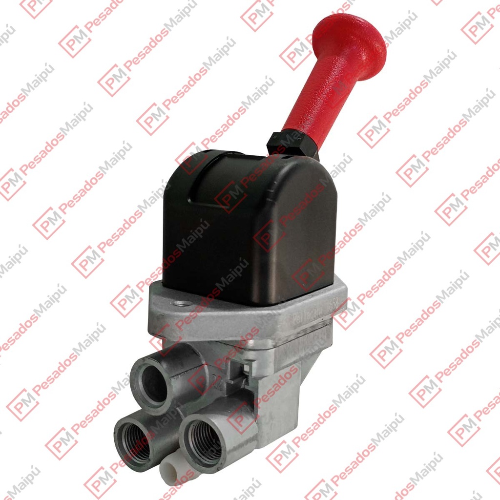 VALVULA FRENO MANO COMPACTO SIMPLE (21658) 2 ROSCAS MB / IVECO / FORD / VW