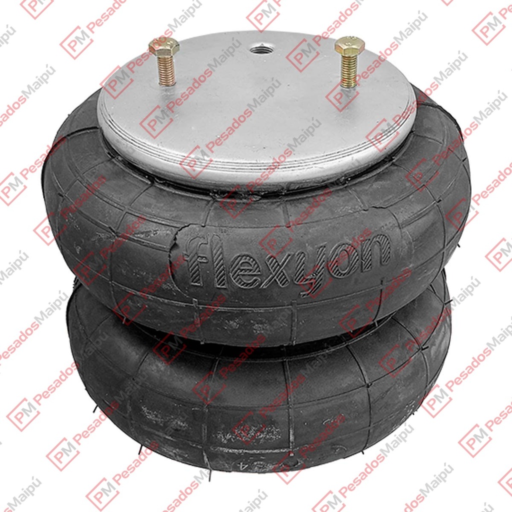FUELLE SUSPENSION ARMADO BLINDADO (1331US) BILOBULAR APLICACIONES VARIAS  ESP. 3/8