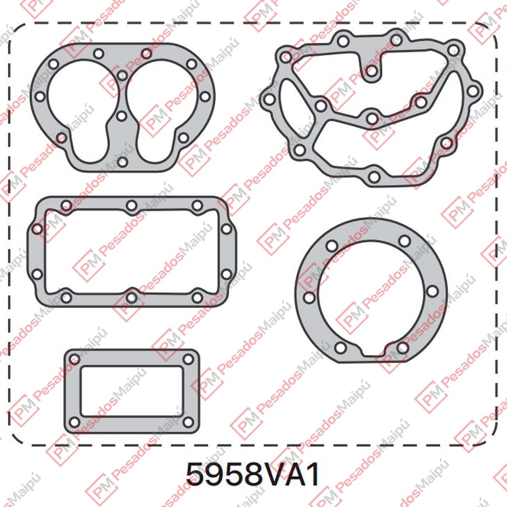 [06893] JUEGO JUNTA COMPRESOR BENDIX 75 SC VOLVO (5958VA1) (3081)