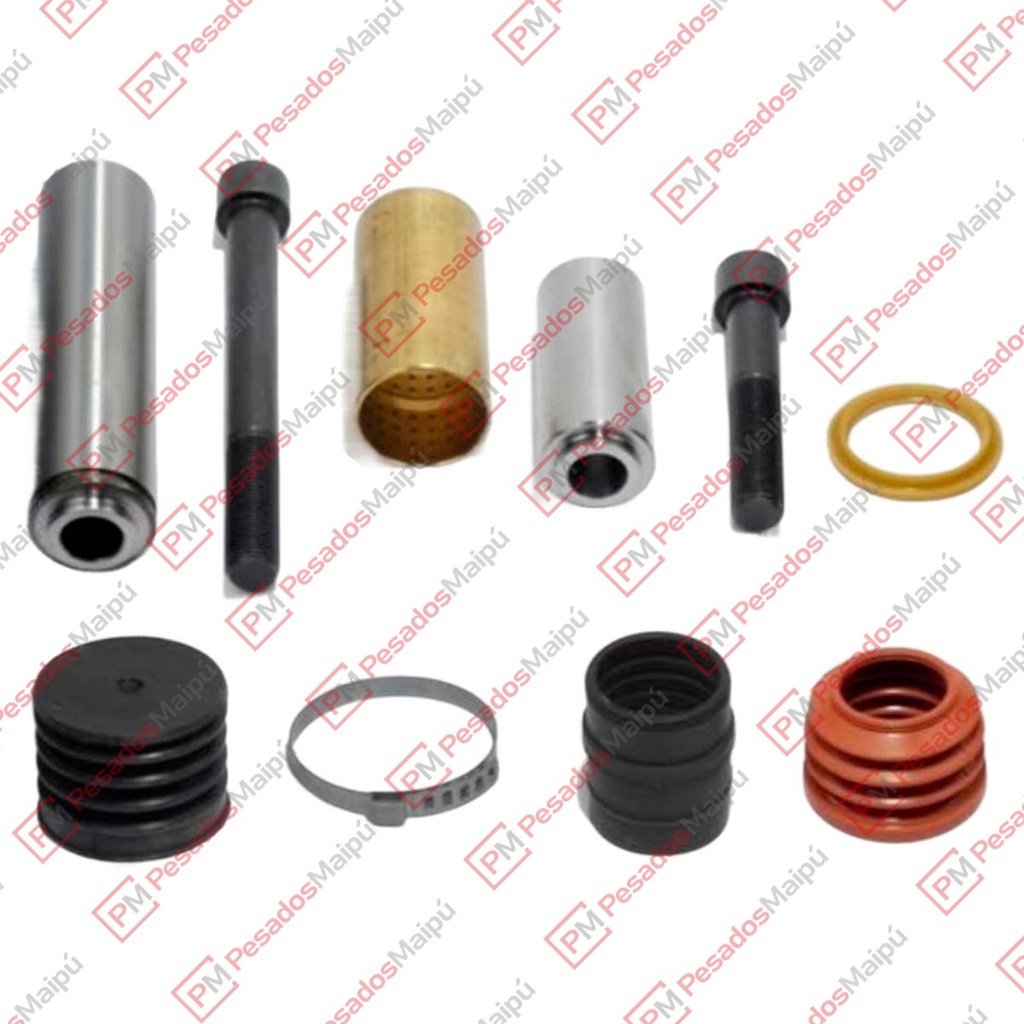 [07437] KIT PERNOS Y BUJES CALIPER KNORR SB6 / SB7 (T8120) (22694) PERNOS Ø36X145MM  Y Ø34X80MM