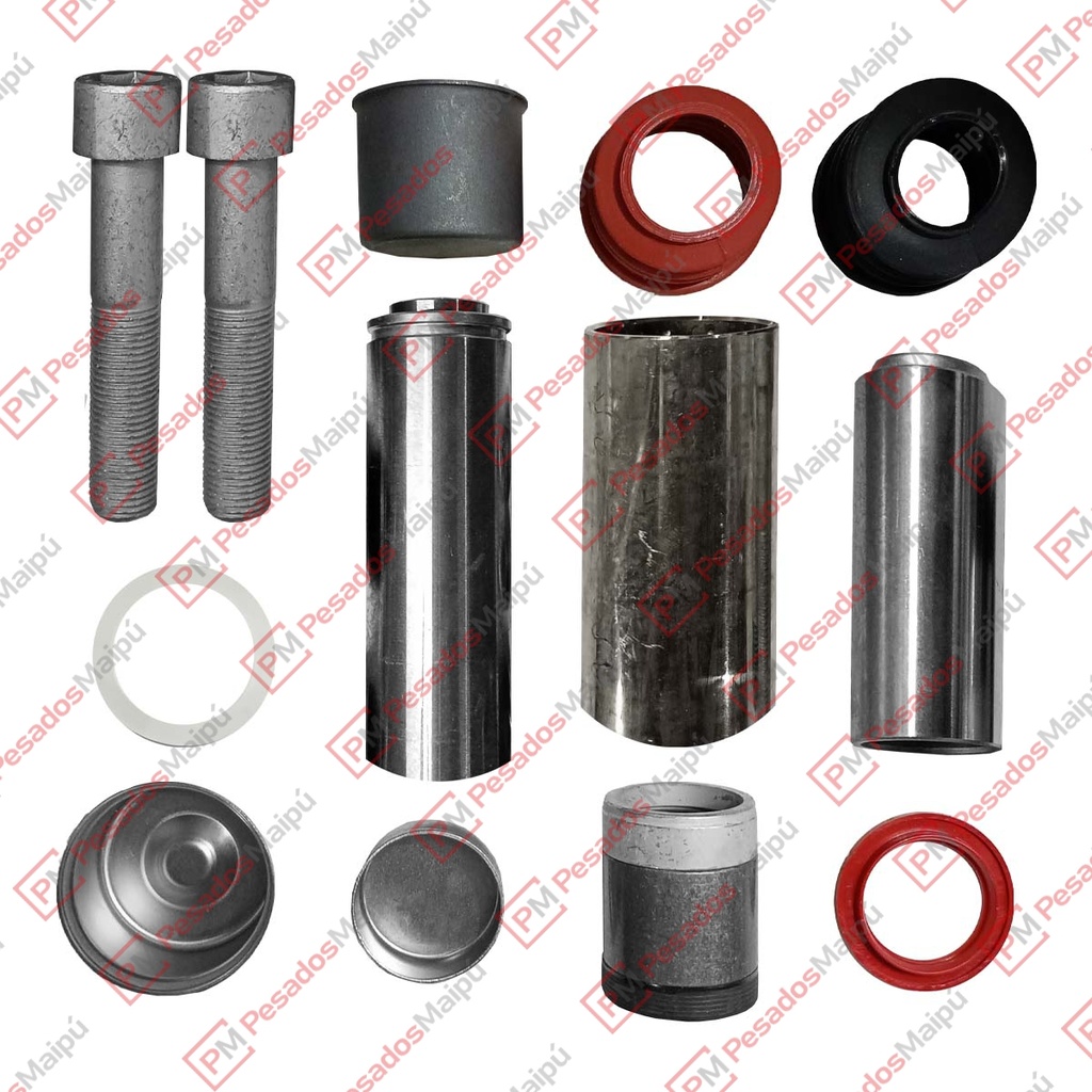 [07438] KIT PERNOS Y BUJES CALIPER KNORR SN7 / SK7 (T8124) SCANIA PERNOS Ø36X114MM  Y Ø32X84MM