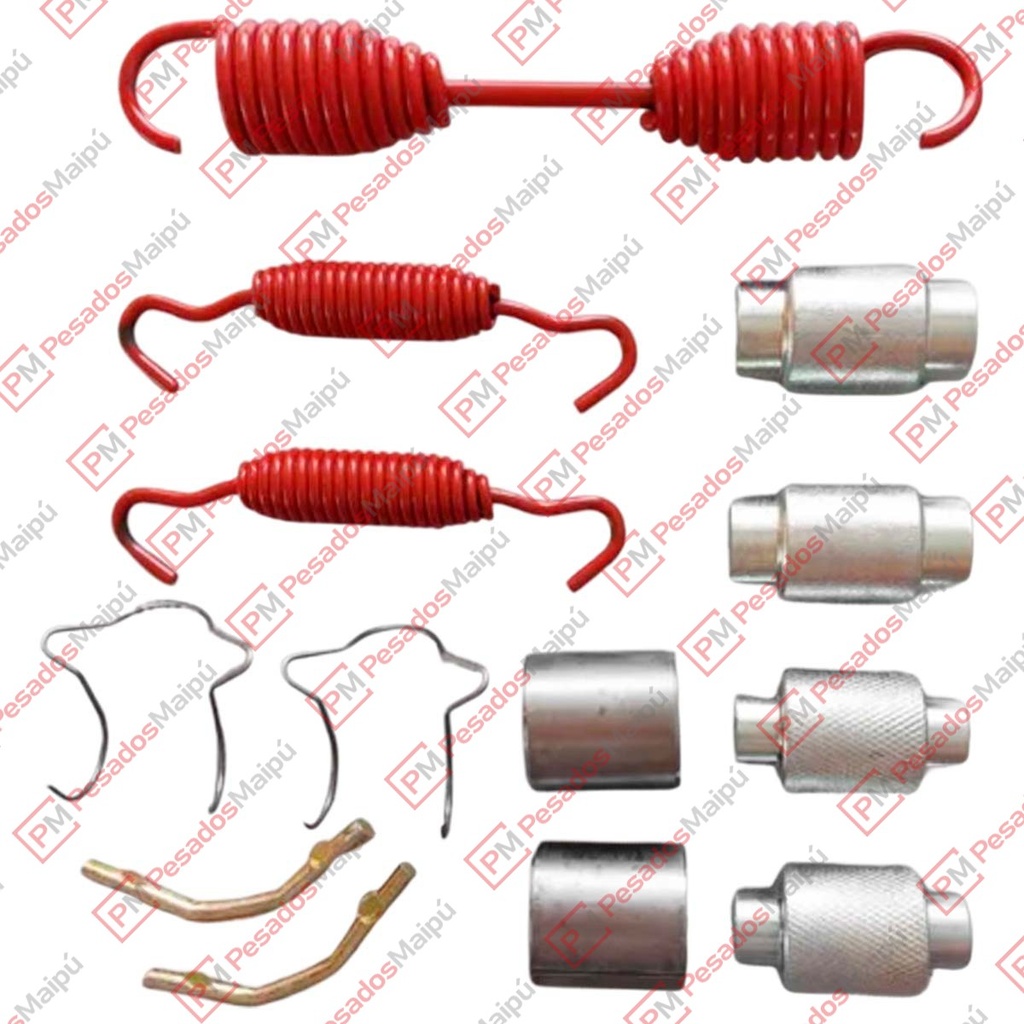 [07477] KIT REPARACION PATIN FRENO TIPO MASTER RULINAS/RESORTES/SEGUROS/BUJE