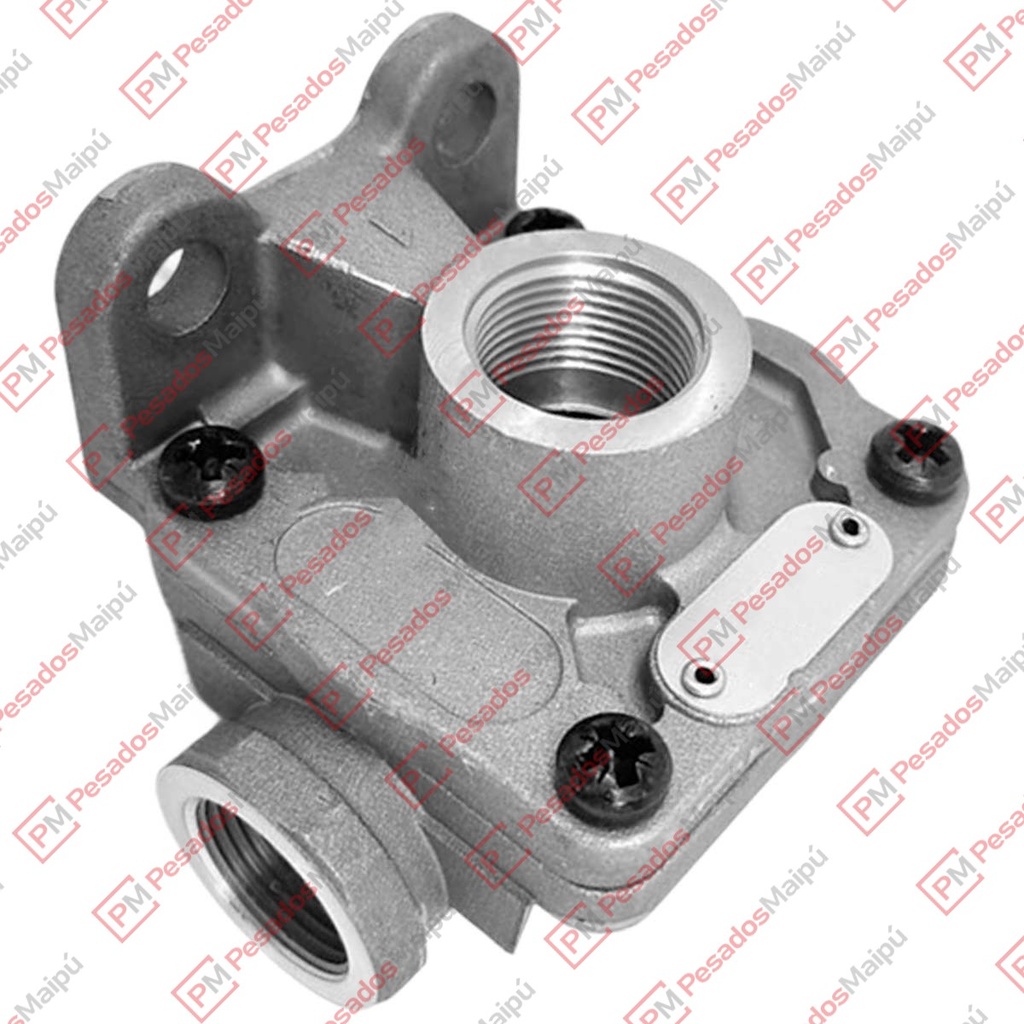 VALVULA DESCARGA RAPIDA SCANIA (23178) ENTRADA M22 SALIDAS M16 x3 (1422152) C/ESCAPE CANALIZABLE