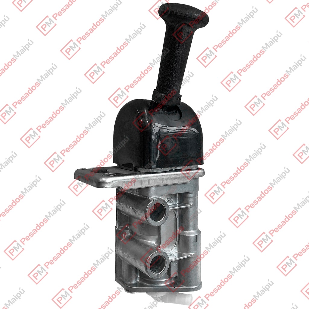 [13518] VALVULA FRENO MANO WABCO VERTICAL DOBLE (21660) C/SOPORTE RECTANGULAR