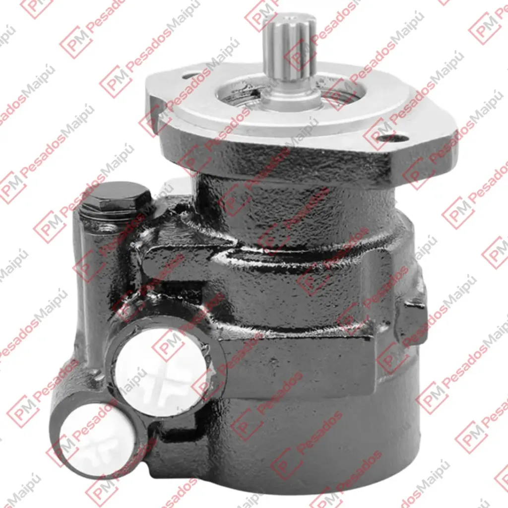 [13892] BOMBA DIRECCION HIDRAULICA FORD CARGO CUMMINS GIRO IZQUIERDO EJE ESTRIADO (7674955343)