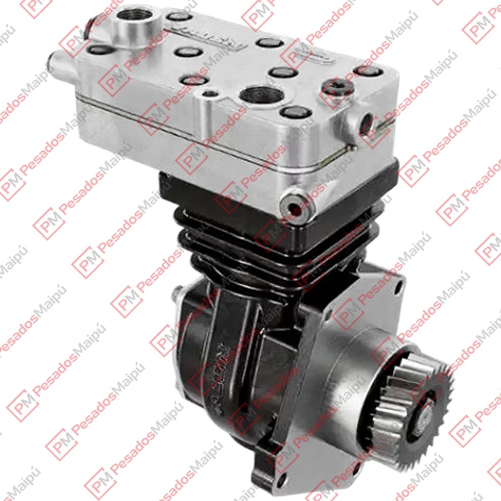 COMPRESOR WABCO 85MM MONOCILINDRICO (23132) TAPA LARGA MB OM457/O500 (4123520150 4571304515)  (1100.035.002)