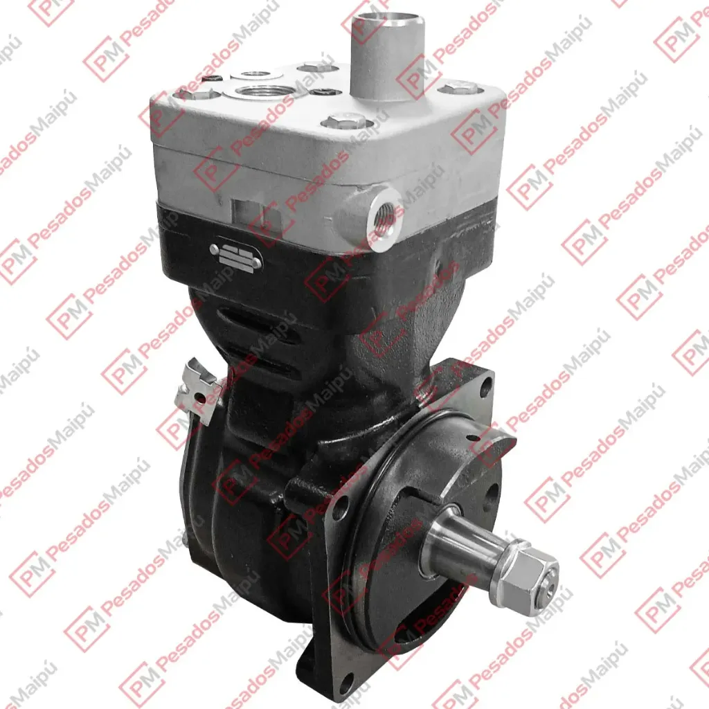 [15777] COMPRESOR WABCO 85MM MONOCILINDRICO (23353) MB OM906 ATEGO TAPA CON PICO SIN ENGRANAJE (4111540040)