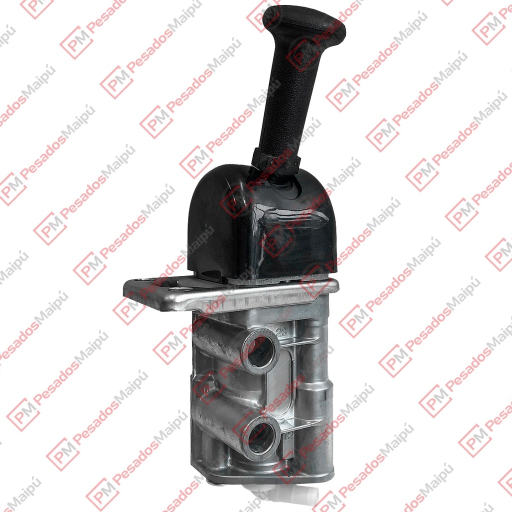 VALVULA FRENO MANO WABCO VERTICAL DOBLE (21660) C/SOPORTE RECTANGULAR (14029)
