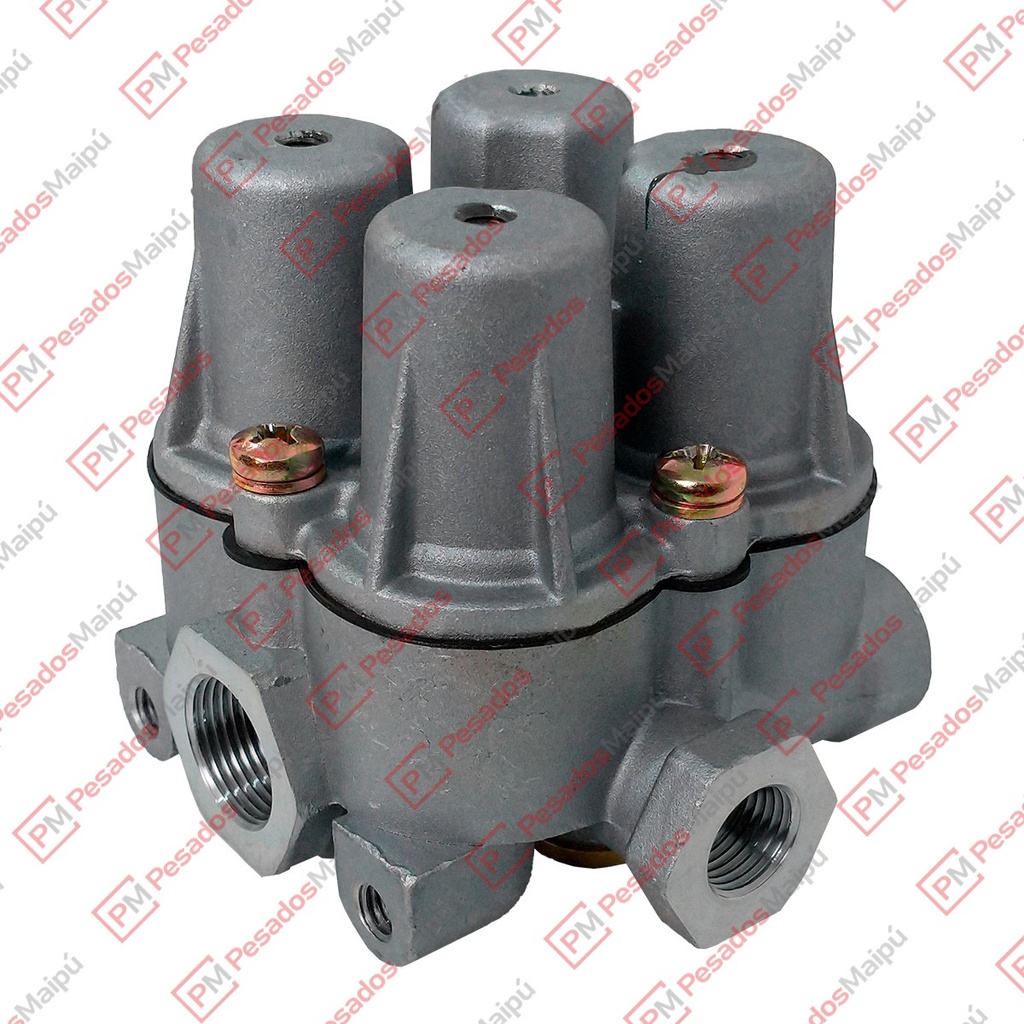 [17213] VALVULA PROTECTORA 4 VIAS KNORR (21107) TAPA METALICA 1xM22 4xM16 (I76633)
