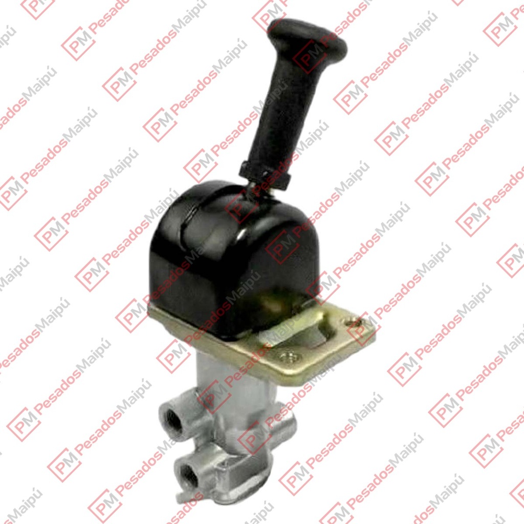 [17250] VALVULA FRENO MANO WABCO VERTICAL SIMPLE (21373) SOPORTE LATERAL CUADRADO (14020)
