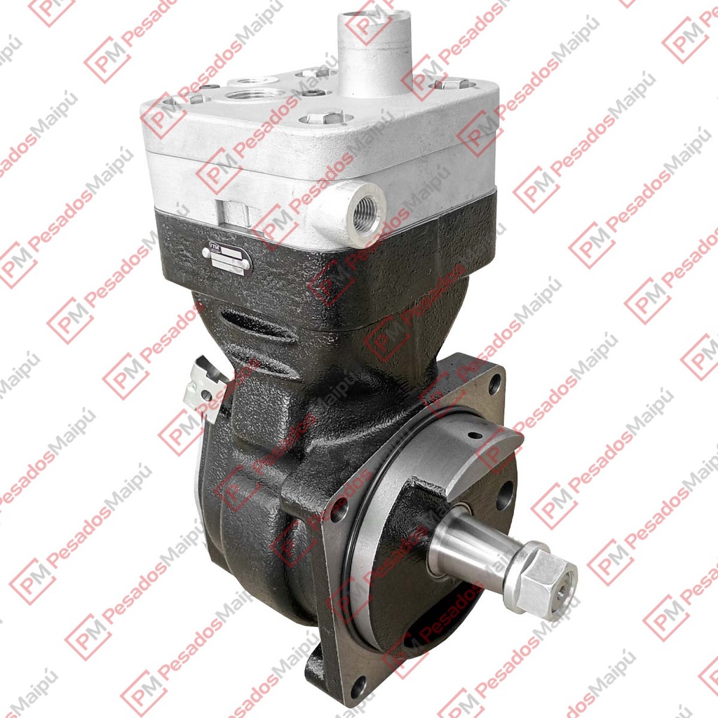 [17450] COMPRESOR WABCO 85MM MONOCILINDRICO (23353) MB OM906 ATEGO TAPA CON PICO TURCO
