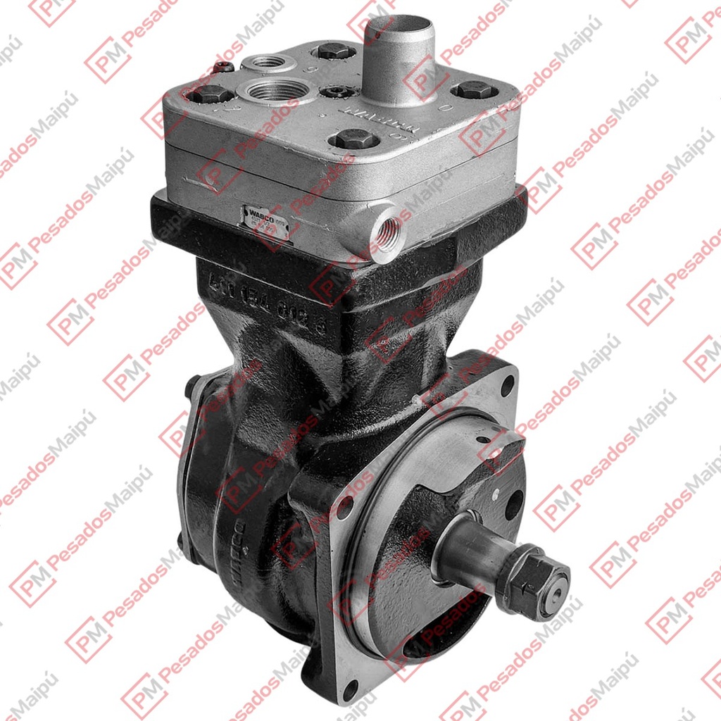 COMPRESOR WABCO 85MM MONOCILINDRICO (23353) MB OM906 ATEGO TAPA CON PICO (MOD VIEJO)(4111510030)