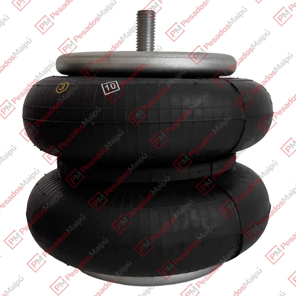 FUELLE SUSPENSION BLINDADO (SN2033) BILOBULAR APLICACIONES VARIAS