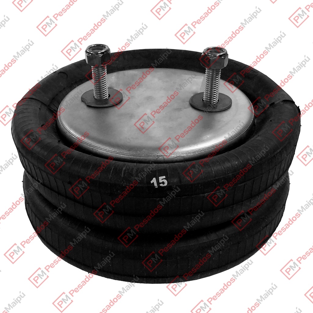[21006] FUELLE SUSPENSION BLINDADO (SN2041) BILOBULAR ACOPLADOS MONTENEGRO