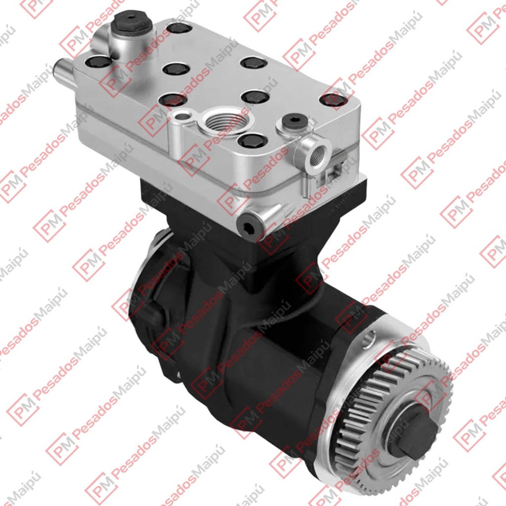COMPRESOR WABCO 85MM MONOCILINDRICO (23385) TAPA LARGA VW CONSTELLATION ISC (9111555210) (2900020002)