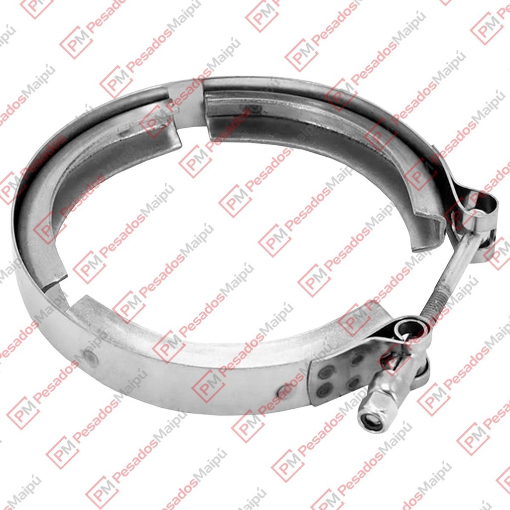[23737] ABRAZADERA FLEXIBLE ESCAPE 5 PULGADAS SCANIA P/G/R/T PARA TUBO 4"1/2 (A2302) (1422474)