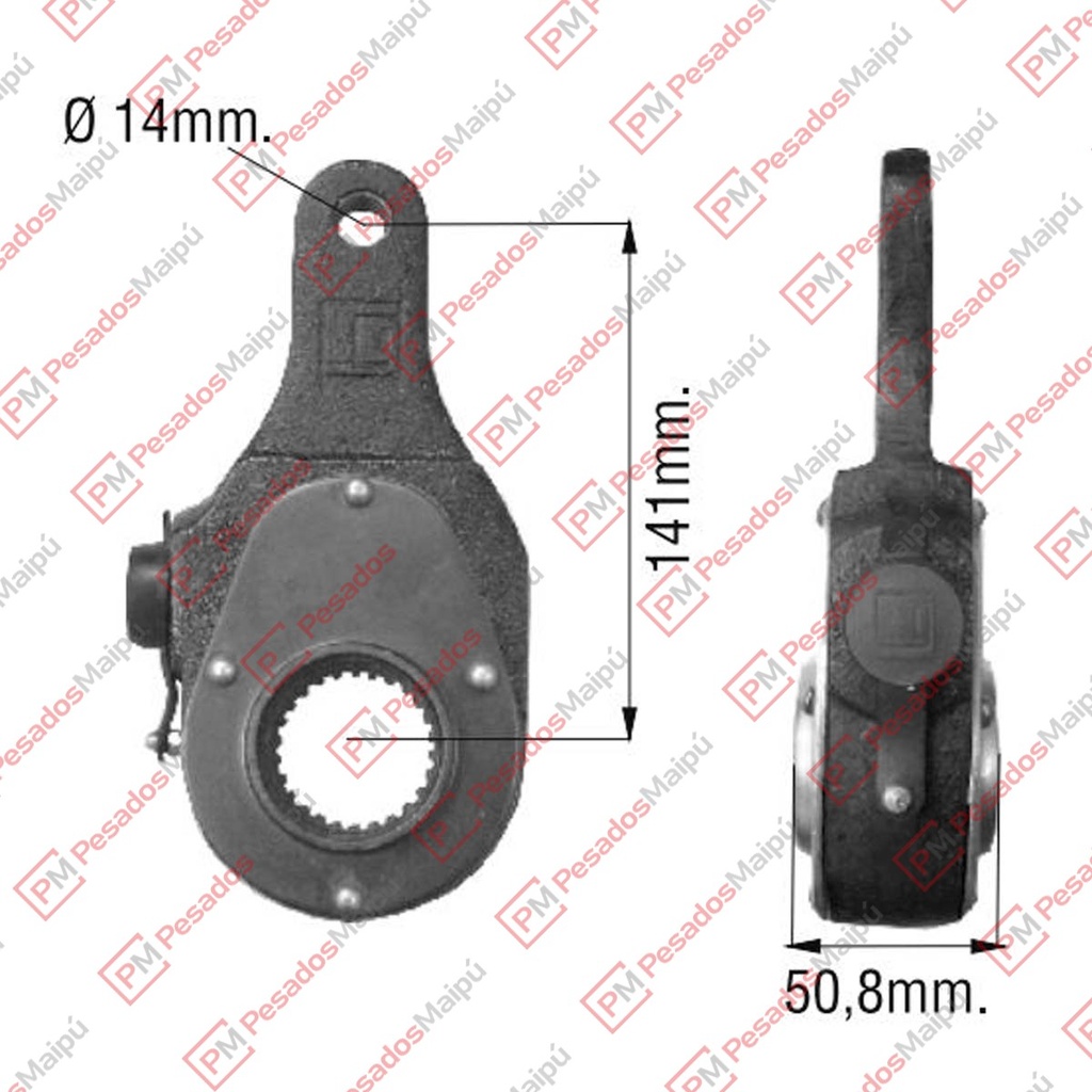 REGISTRO FRENO MANUAL (F-2813) MB 26 ESTRIAS RECTO DELANTERO/TRASERO