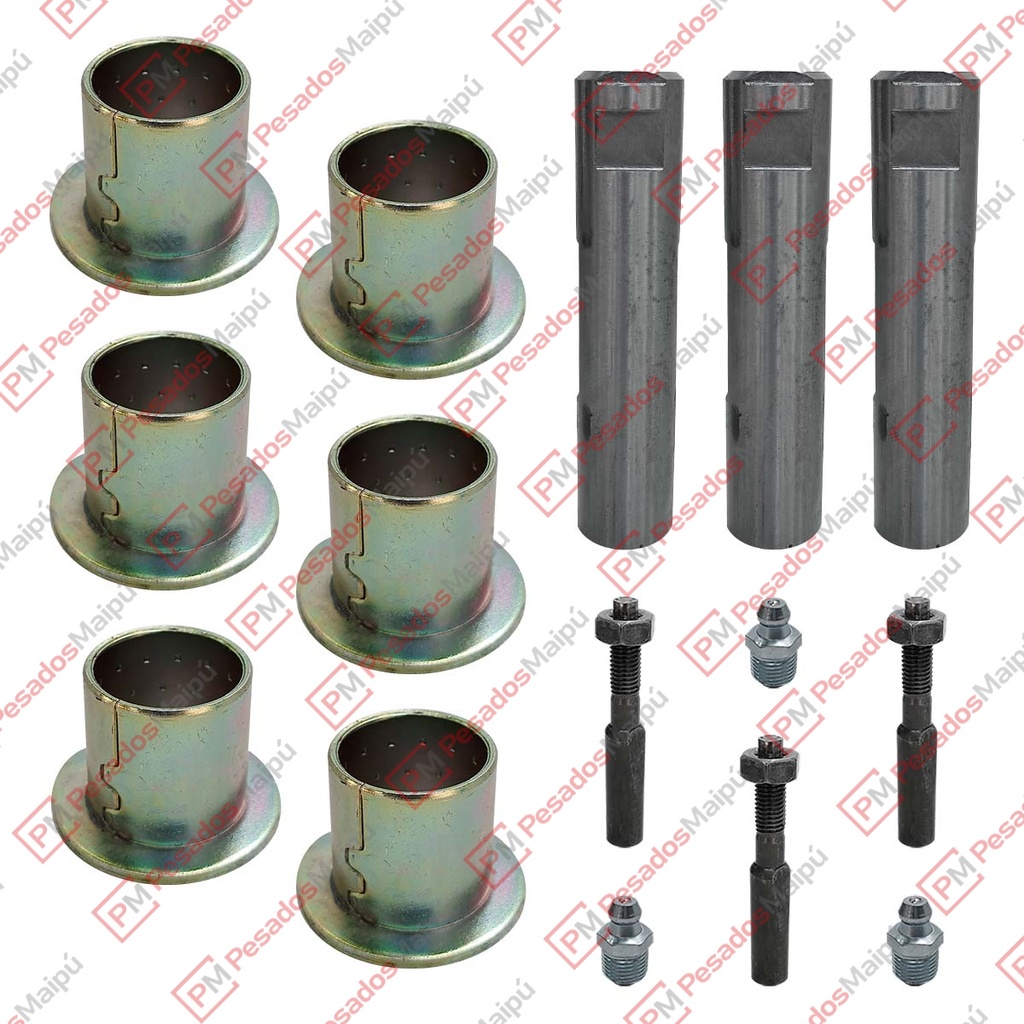 [24926] KIT 5 PERNO BUJE Y SEGURO ELAST TRAS MB 1114/1620 POR LADO