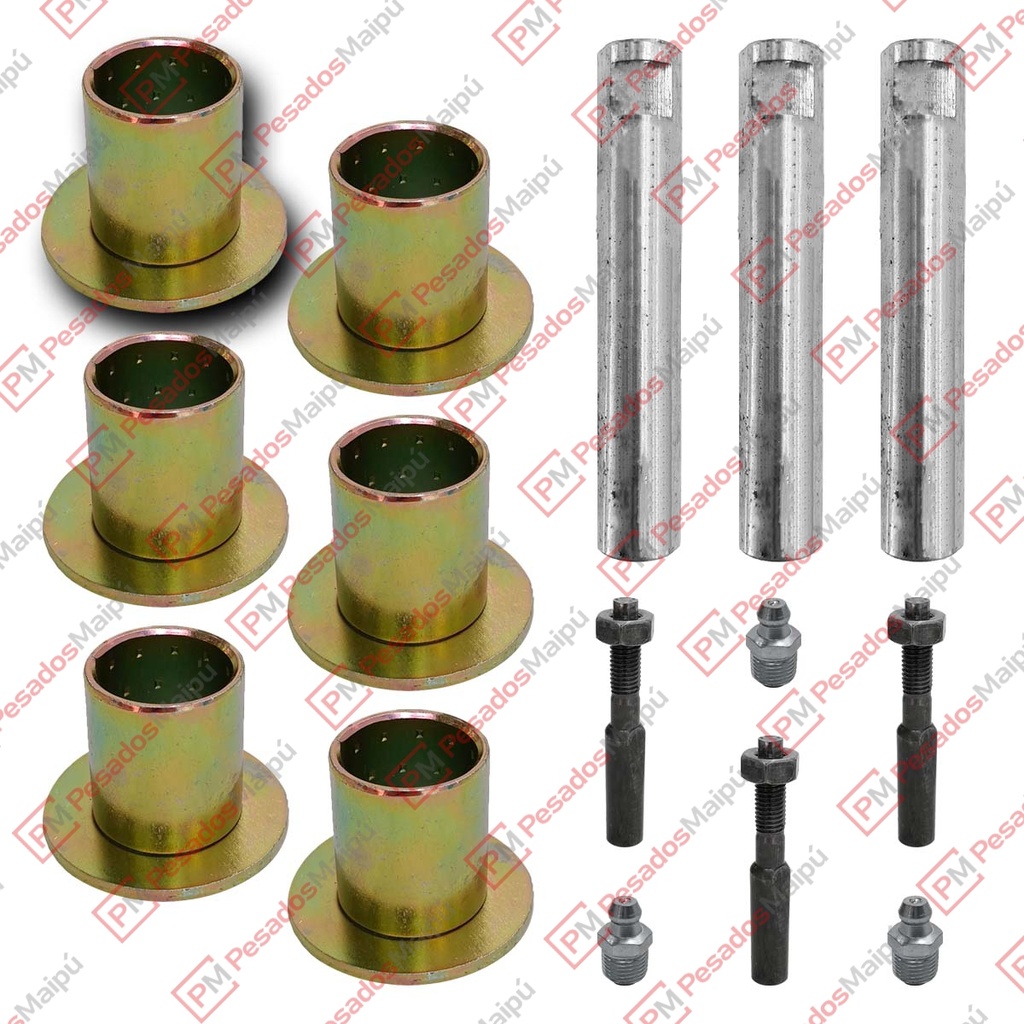 [24927] KIT 6 PERNO BUJE Y SEGURO ELAST DEL MB 1924/1938 POR LADO